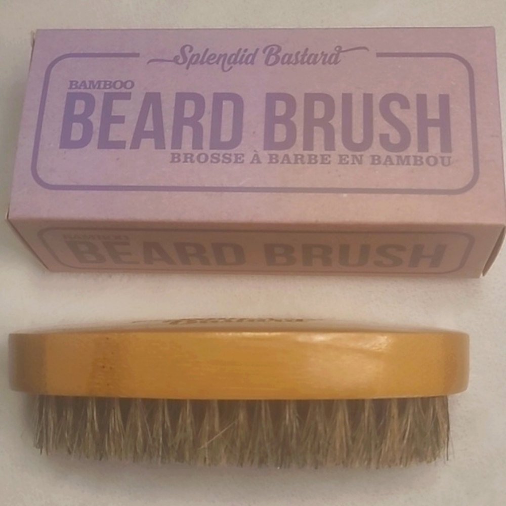 Beard Brush, boar bristle, bamboo handle